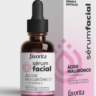Sérum Facial Ácido Hialurônico e Vitamina C 30ml
